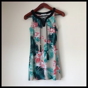 EUC WHBM Tropical Tassel Tank